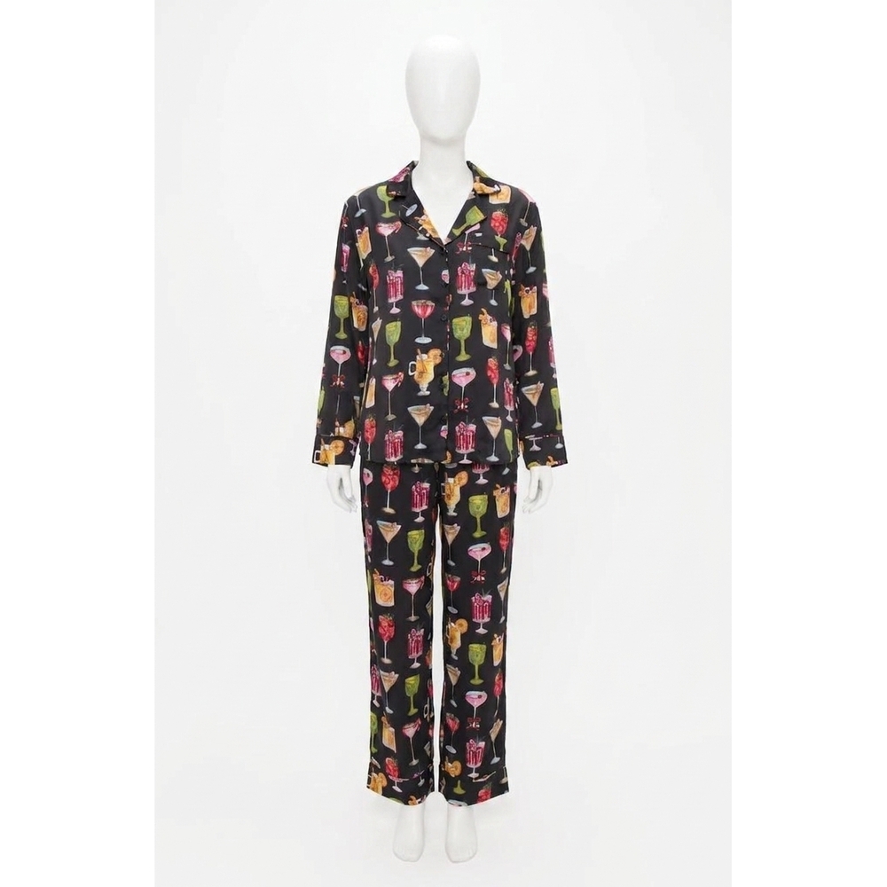 NEW SHOW ME YOUR MUMU classic pj set in holiday cocktail